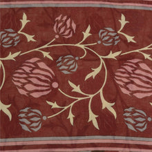 Load image into Gallery viewer, Sanskriti Vintage Sarees Pale-Cream/Red Pure Cotton Printed Sari Craft Fabric
