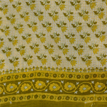 Load image into Gallery viewer, Sanskriti Vintage Green Indian Sarees 100% Pure Cotton Printed Sari Craft Fabric
