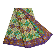Load image into Gallery viewer, Sanskriti Vintage Sarees Multi Bandhani Pure Cotton Printed Sari Craft Fabric
