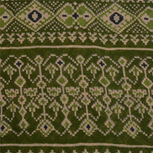 Load image into Gallery viewer, Sanskriti Vintage Sarees Green Kota Woven Printed Pure Cotton Sari Craft Fabric
