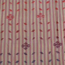 Load image into Gallery viewer, Sanskriti Vintage Sarees Mauve 100% Pure Cotton Printed Sari 5yd Craft Fabric
