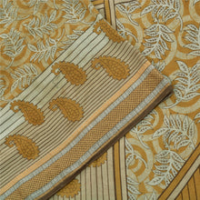 Load image into Gallery viewer, Sanskriti Vintage Sarees Heena-Green 100% Pure Cotton Printed Sari Craft Fabric
