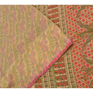 Sanskriti Vintage Sarees Multi 100% Pure Cotton Printed Sari 5yd Craft Fabric