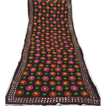 Load image into Gallery viewer, Sanskriti Balck Heavy Dupatta Georgette Handmade Traditional Phulkari OOAK Stole
