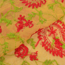Load image into Gallery viewer, Sanskriti Mustard Heavy Dupatta Georgette Hand Embroidered Phulkari OOAK Stole

