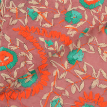Load image into Gallery viewer, Sanskriti Heavy Dupatta Georgette Pink Hand Embroidered Phulkari OOAK Stole

