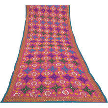 Load image into Gallery viewer, Sanskriti Pink Heavy Dupatta Georgette Handmade Traditional Phulkari OOAK Stole
