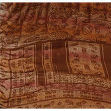 Load image into Gallery viewer, Sanskriti Vintage Indian 100% Pure Satin Silk Saree Multi Color Printed Sari 5 Yard Fabric
