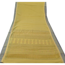 Load image into Gallery viewer, Sanskriti Vintage Cotton Saree Green Floral Printed Sari Craft 5 Yard Fabric
