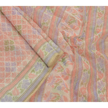 Load image into Gallery viewer, Sanskriti Vintage Indian Painted Kota Saree Cotton Craft Cream Fabric 5 Yard Soft Sari

