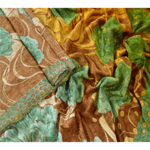 Load image into Gallery viewer, Sanskriti Vintage China Silk Saree Multi Color Printed Sari Craft 5 Yard Fabric

