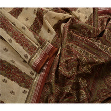 Load image into Gallery viewer, Sanskriti Vintage Indian Art Silk Saree Printed Dark Red Sari Craft Fabric
