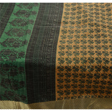 Load image into Gallery viewer, Sanskriti Vintage Indian Printed Saree Art Silk Craft Cream Fabric Zari Border Decor Sari
