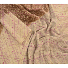 Load image into Gallery viewer, Sanskriti Vintage 100% Pure Cotton Silk Saree Green Printed Sari Craft Fabric
