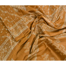 Load image into Gallery viewer, Art Silk Saree Green Printed Sari Craft Decor 5 Yard Fabric
