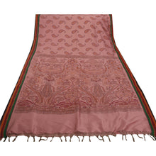 Load image into Gallery viewer, Sanskriti Vintage Art Silk Saree Pink Paisley Printed Sari Craft Decor Fabric
