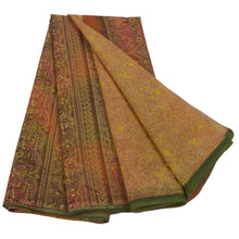 Load image into Gallery viewer, Multi Color Saree Blend Cotton Painted Sari Craft 5 Yd Fabric
