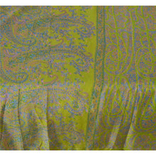Load image into Gallery viewer, Green Saree Art Silk Floral Printed Craft Fabric 5 Yard Sari
