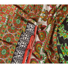 Load image into Gallery viewer, Sanskriti Vintage Red Saree Pure Silk Printed Sari Craft Decor Soft 5Yd Fabric
