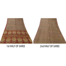 Load image into Gallery viewer, Sanskriti Vintage Red Saree 100% Pure Silk Printed Sari Craft Decor Soft Fabric
