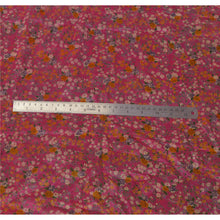 Load image into Gallery viewer, Sanskriti Vintage Pink Indian Sari Printed Blend Silk Sarees Craft 5 Yard Fabric
