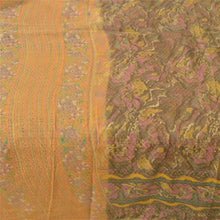 Load image into Gallery viewer, Sanskriti Vintage Brown Sarees Blend Cotton Printed Craft 5 Yard Fabric Sari
