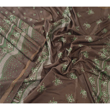 Load image into Gallery viewer, Sanskriti Vintage Dark Red Sarees Art Silk Printed Fabric Craft Sewing Soft Sari
