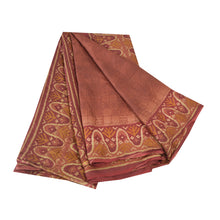Load image into Gallery viewer, Sanskriti Vintage Purple Sarees 100% Pure Silk Fabric Craft Printed Soft Sari

