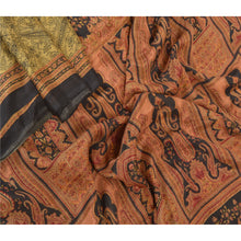 Load image into Gallery viewer, Sanskriti Vintage Cream Sarees 100% Pure Silk Printed Sari Soft 5YD Craft Fabric
