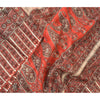 Sanskriti Vintage Red Sarees 100% Pure Silk Sustainable Fabric Craft Printed Soft Sari