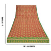 Sanskriti Vintage Indian Sarees Pure Silk Floral Printed Sari Craft 5YD Sustainable Fabric