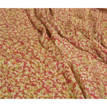Load image into Gallery viewer, Sanskriti Vintage Red Sarees 100% Pure Silk Floral Printed Sari 5yd Craft Fabric
