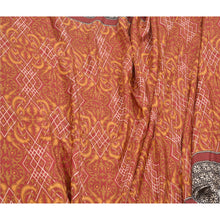 Load image into Gallery viewer, Sanskriti Vintage Dark Red Indian Sarees Pure Silk Printed Sari 5yd Craft Fabric

