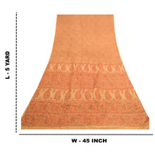 Load image into Gallery viewer, Sanskriti Vintage Red Indian Sarees Art Silk Printed Sari Floral Craft Fabric
