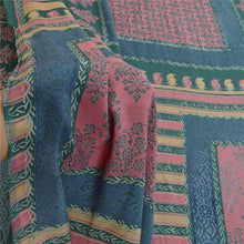 Load image into Gallery viewer, Sanskriti Vintage Pink Indian Sarees Art Silk Floral Printed Sari Craft Fabric
