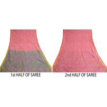 Load image into Gallery viewer, Sanskriti Vintage Hot Pink Art Silk Sarees Printed Zari Border Sari Craft Fabric
