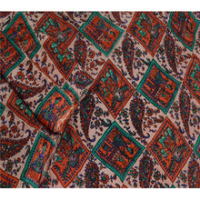 Load image into Gallery viewer, Sanskriti Vintage Red Sarees 100% Pure Silk Printed Sari 5yd Floral Craft Fabric
