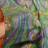 Sanskriti Vintage Orange Sarees 100% Pure Silk Printed Sari Floral Craft Sustainable Fabric