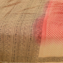 Load image into Gallery viewer, Sanskriti Vintage Sarees Indian Red Pure Silk Printed Sari 5yd Soft Craft Fabric
