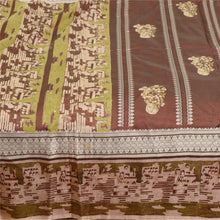 Load image into Gallery viewer, Sanskriti Vintage Dark Red Sarees Pure Silk Printed Sari 5yd Soft Craft Fabric

