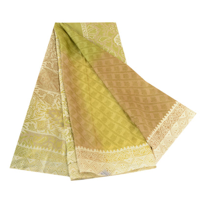 Sanskriti Vintage Sarees Quilting Felting Craft Sustainable Fabric Pure Silk Printed 5YDSari
