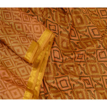 Load image into Gallery viewer, Sanskriti Vintage Sarees Multi Printed Pure Silk Zari Border Sari Craft Fabric
