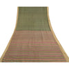 Sanskriti Vintage Sarees Green 100% Pure Silk Printed Woven Sari Craft Sustainable Fabric