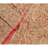 Sanskriti Vintage Sarees Multi Pure Silk Printed Sari Soft Floral Craft Sustainable Fabric