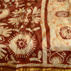 Sanskriti Vintage Sarees Cream 100% Pure Silk Batik Printed Sari Craft Sustainable Fabric