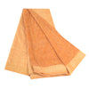 Sanskriti Vintage Sarees Caramel Pure Silk Printed Woven Sari 5yd Craft Sustainable Fabric