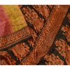 Sanskriti Vintage Sarees Multi Indian 100% Pure Silk Printed Sari Craft Sustainable Fabric