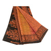 Sanskriti Vintage Sarees Multi Indian 100% Pure Silk Printed Sari Craft Sustainable Fabric