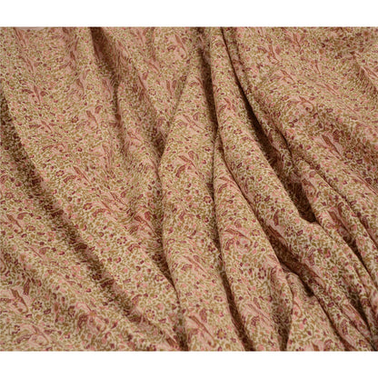 Sanskriti Vintage Sarees Multi Indian Pure Silk Printed Sari Soft Craft Sustainable Fabric