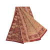 Sanskriti Vintage Sarees Multi Indian Pure Silk Printed Sari Soft Craft Sustainable Fabric
